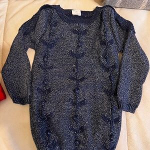 Egg Navy size 3Y girls sweater dress!